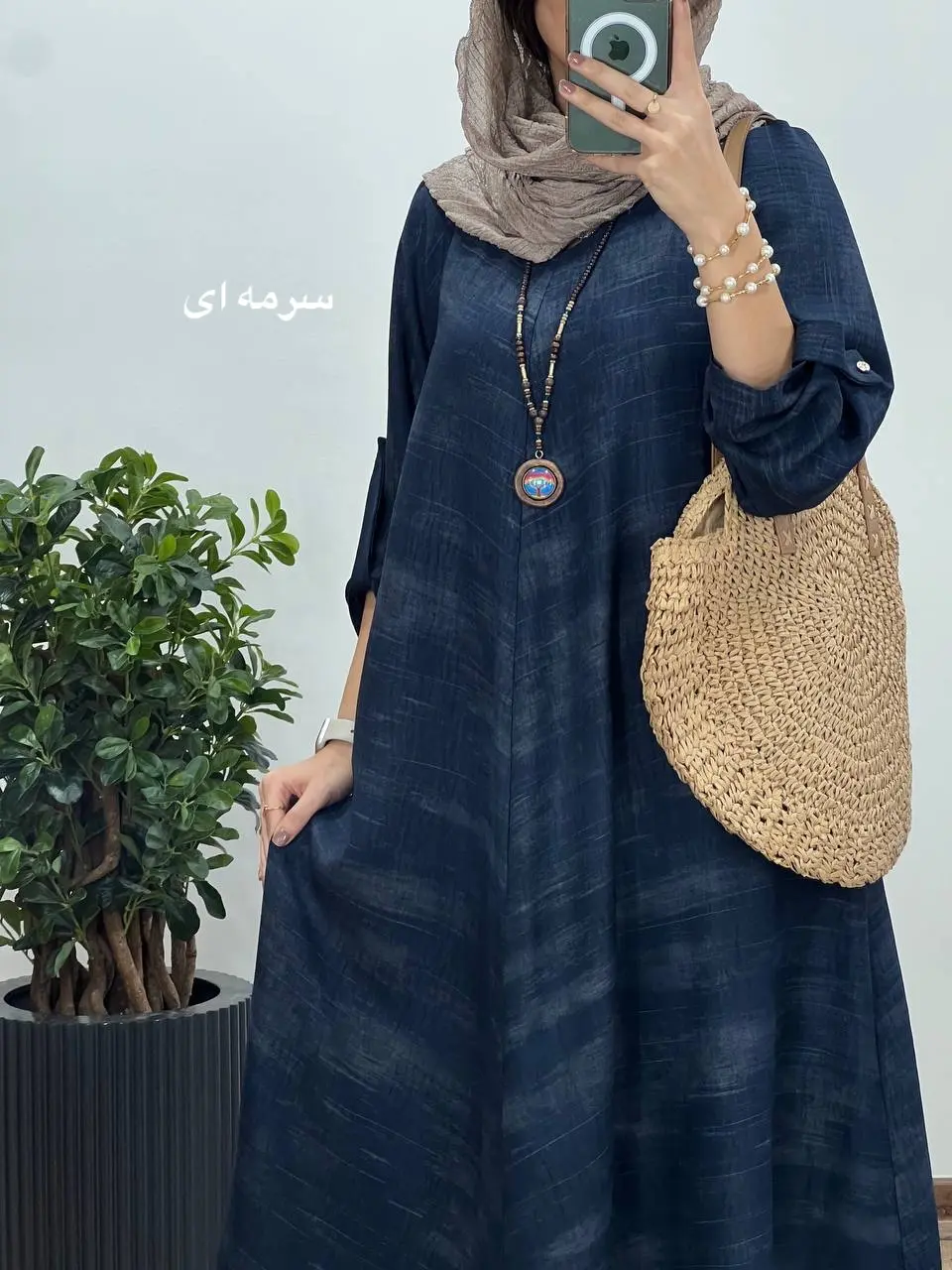 پیراهن مانتویی بلند سوپر کلوش فریال (پیش فروش)